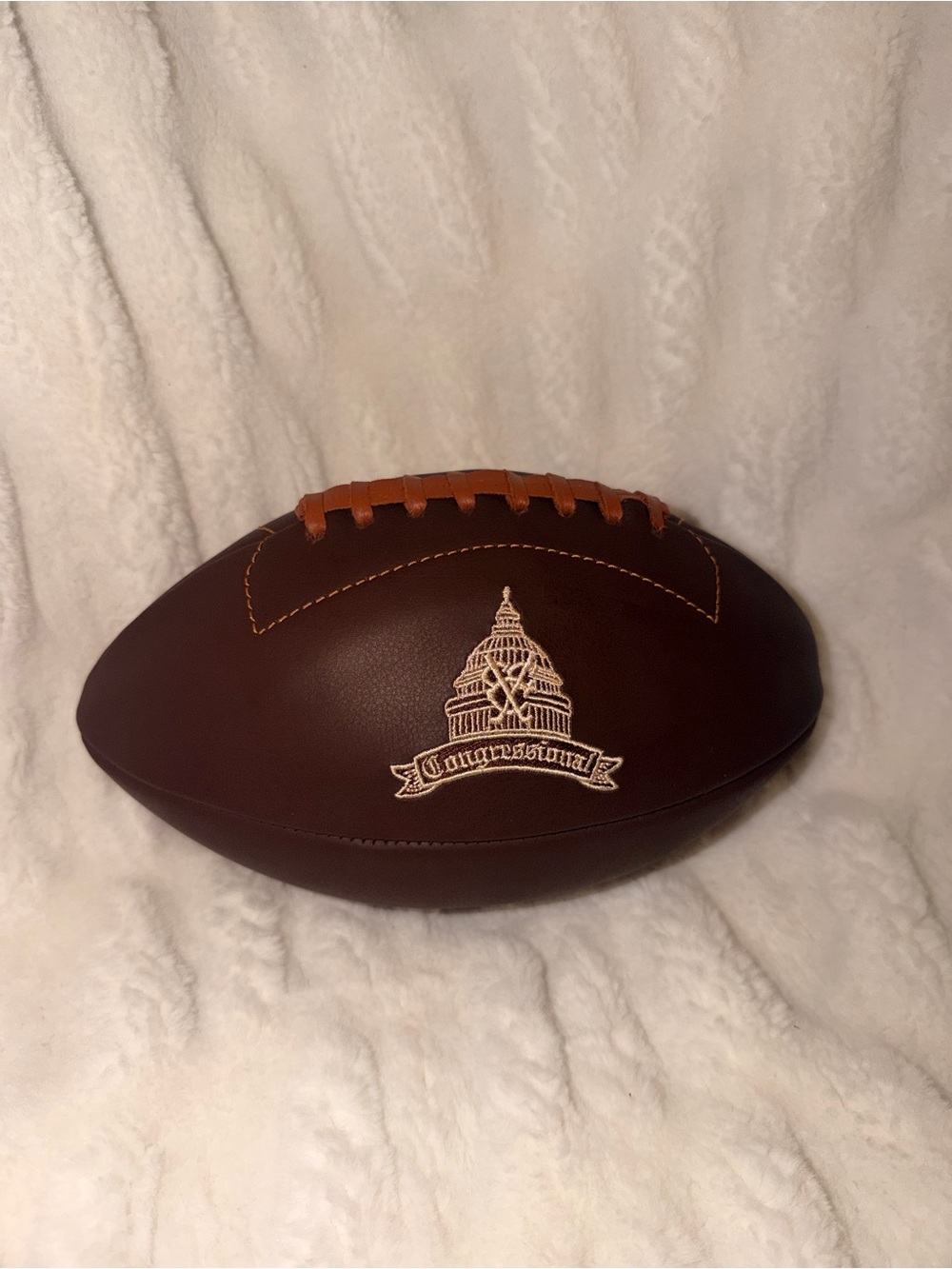 Rare Links & Kings Congressional Country Club Leather Football Golf Memorabilia